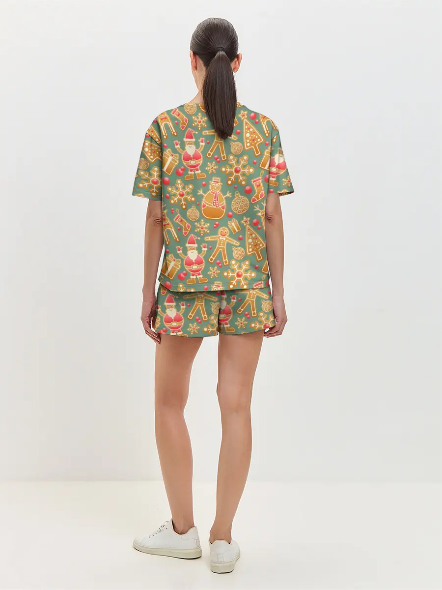 Женская пижама с шортами / Новый год 2021
