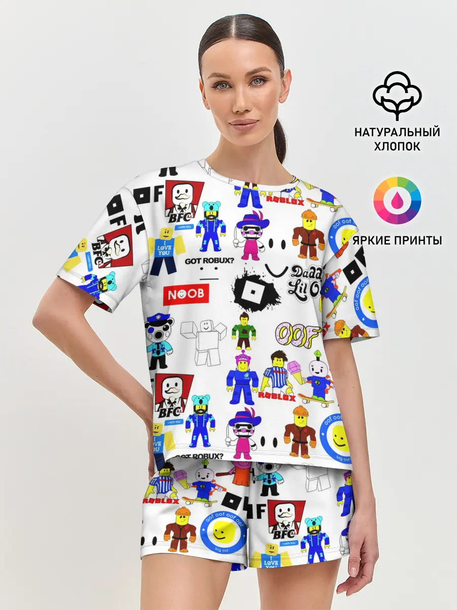 Женская пижама с шортами / ROBLOX