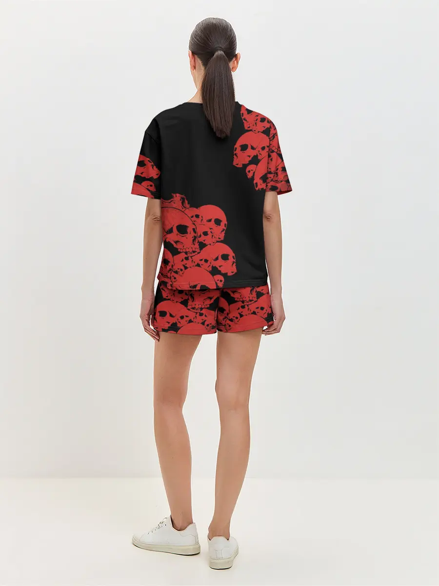 Женская пижама с шортами / Horror