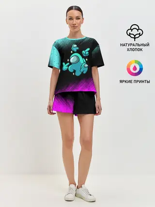 Женская пижама с шортами / AMONG US - Crewmate With Mini