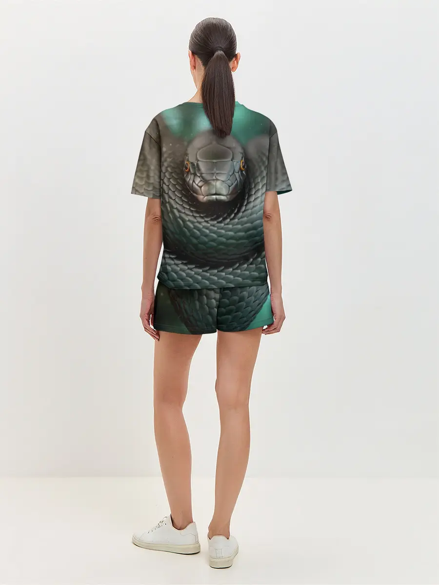 Женская пижама с шортами / Чёрная мамба