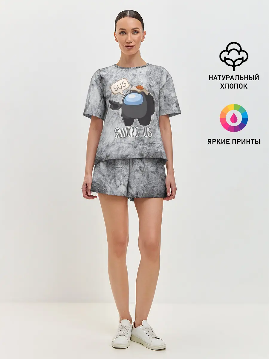 Женская пижама с шортами / AMONG US