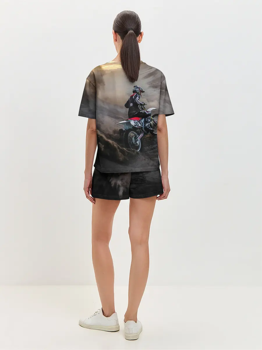 Женская пижама с шортами / Душа питбайкера