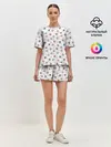 Женская пижама с шортами / Снежинки