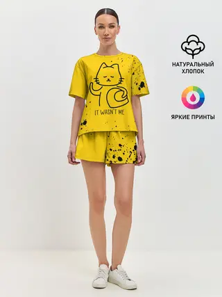 Женская пижама с шортами / AMONG US - КОТИК