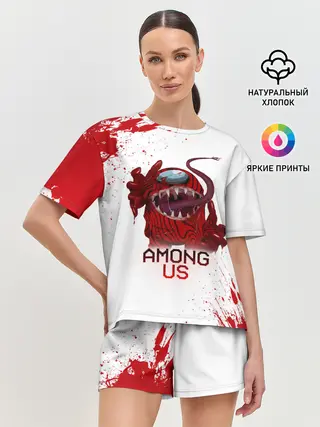 Женская пижама с шортами / AMONG US - МОНСТР