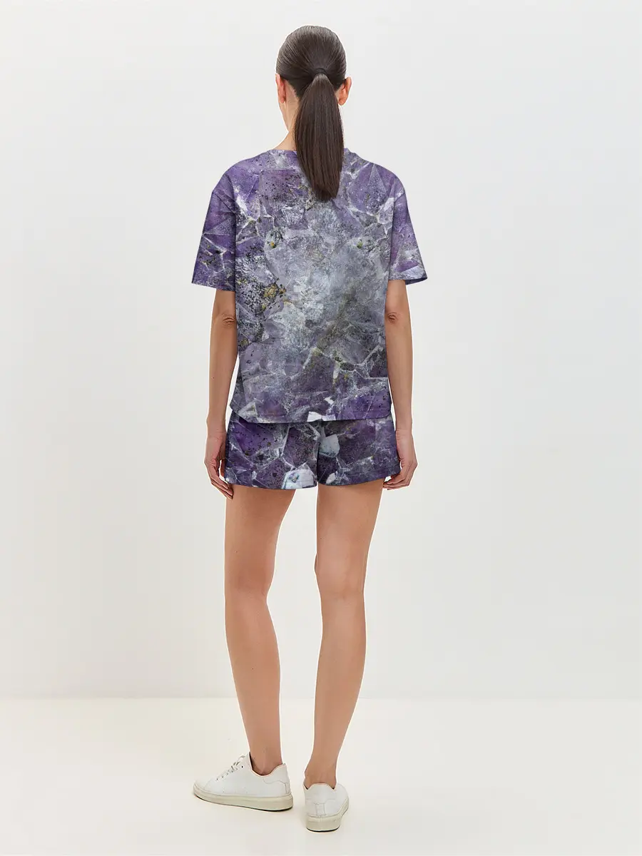 Женская пижама с шортами / Роза инков