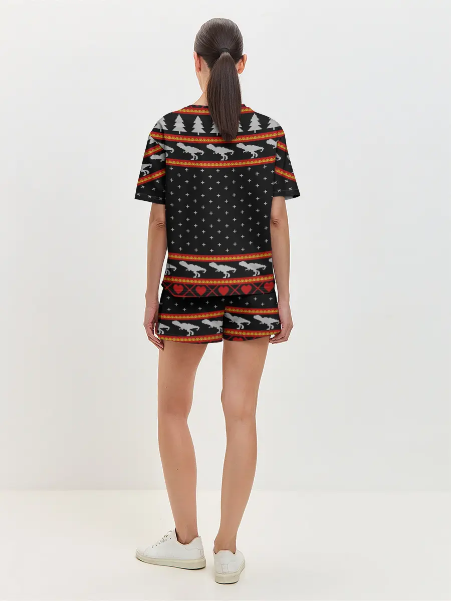 Женская пижама с шортами / Merry Rex-mas