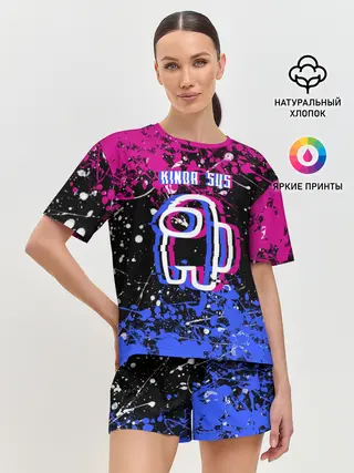 Женская пижама с шортами / AMONG US.