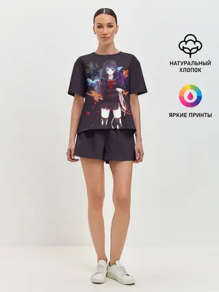 Женская пижама с шортами / Кровавая бабочка