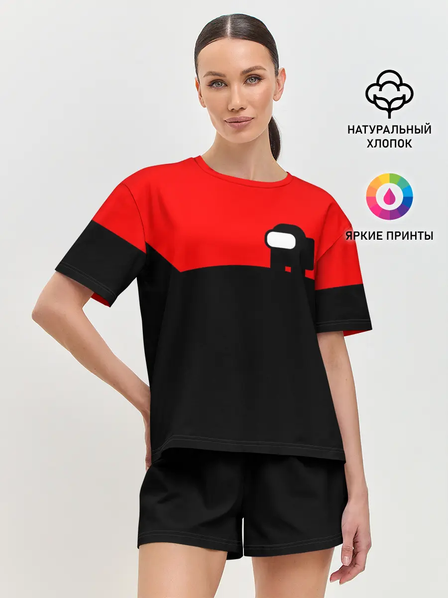 Женская пижама с шортами / AMONG US - ALONE