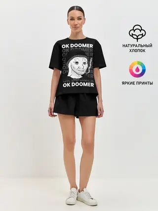 Женская пижама с шортами / OK DOOMER