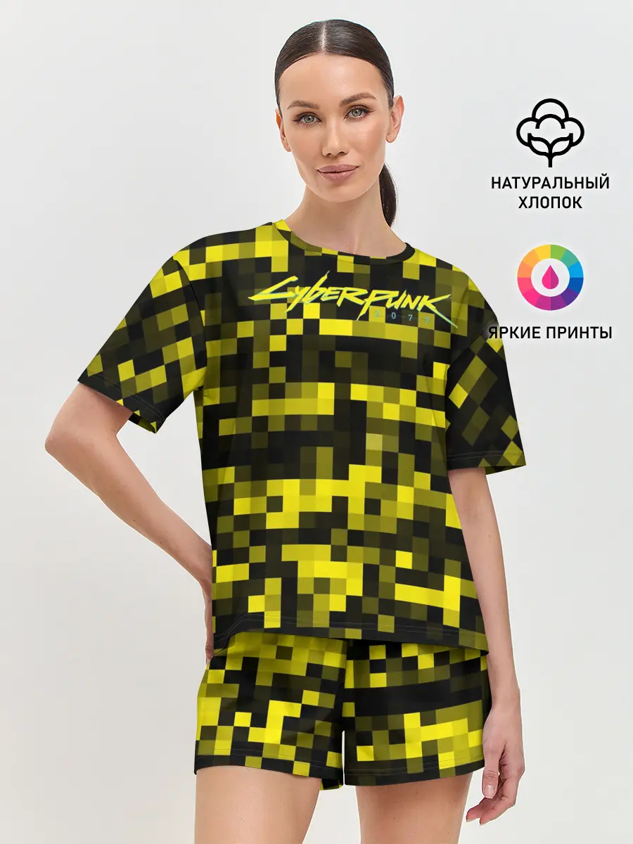 Женская пижама с шортами / Cyberpunk 2077