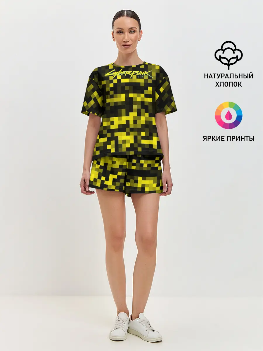 Женская пижама с шортами / Cyberpunk 2077