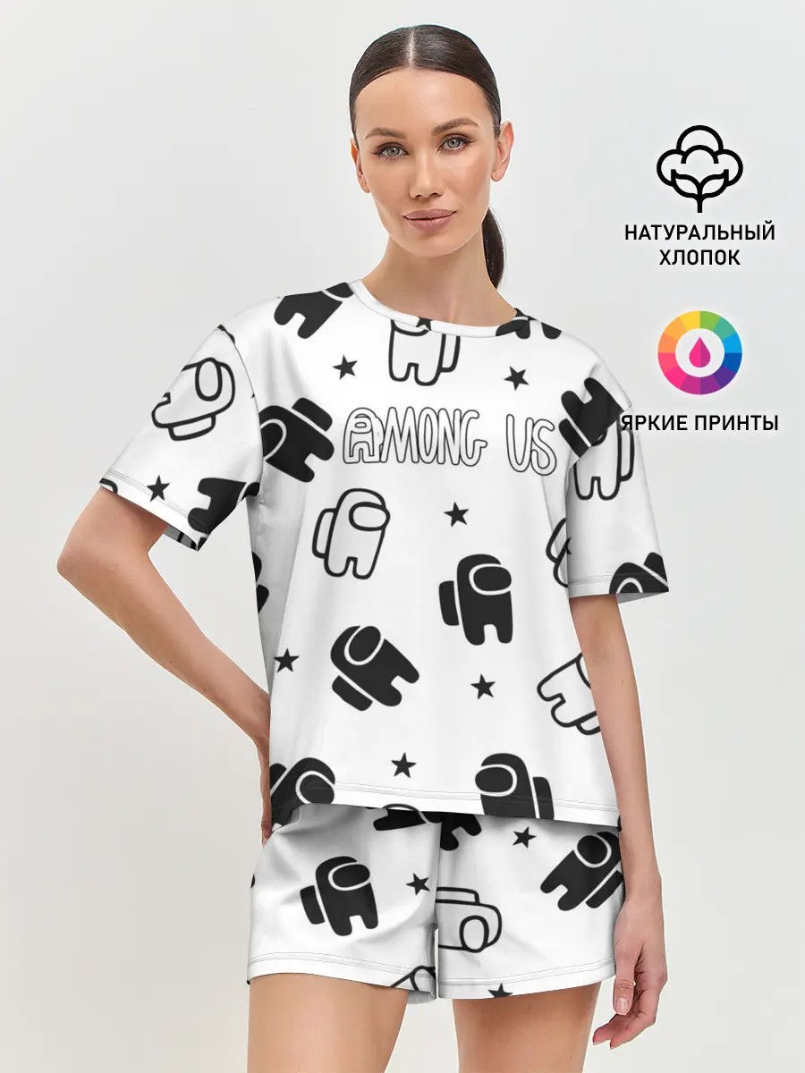 Женская пижама с шортами / AMONG US