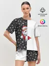 Женская пижама с шортами / Дедушка Мороз