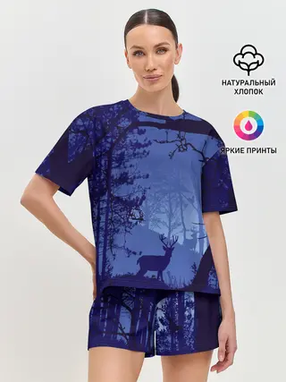 Женская пижама с шортами / ЛЕС