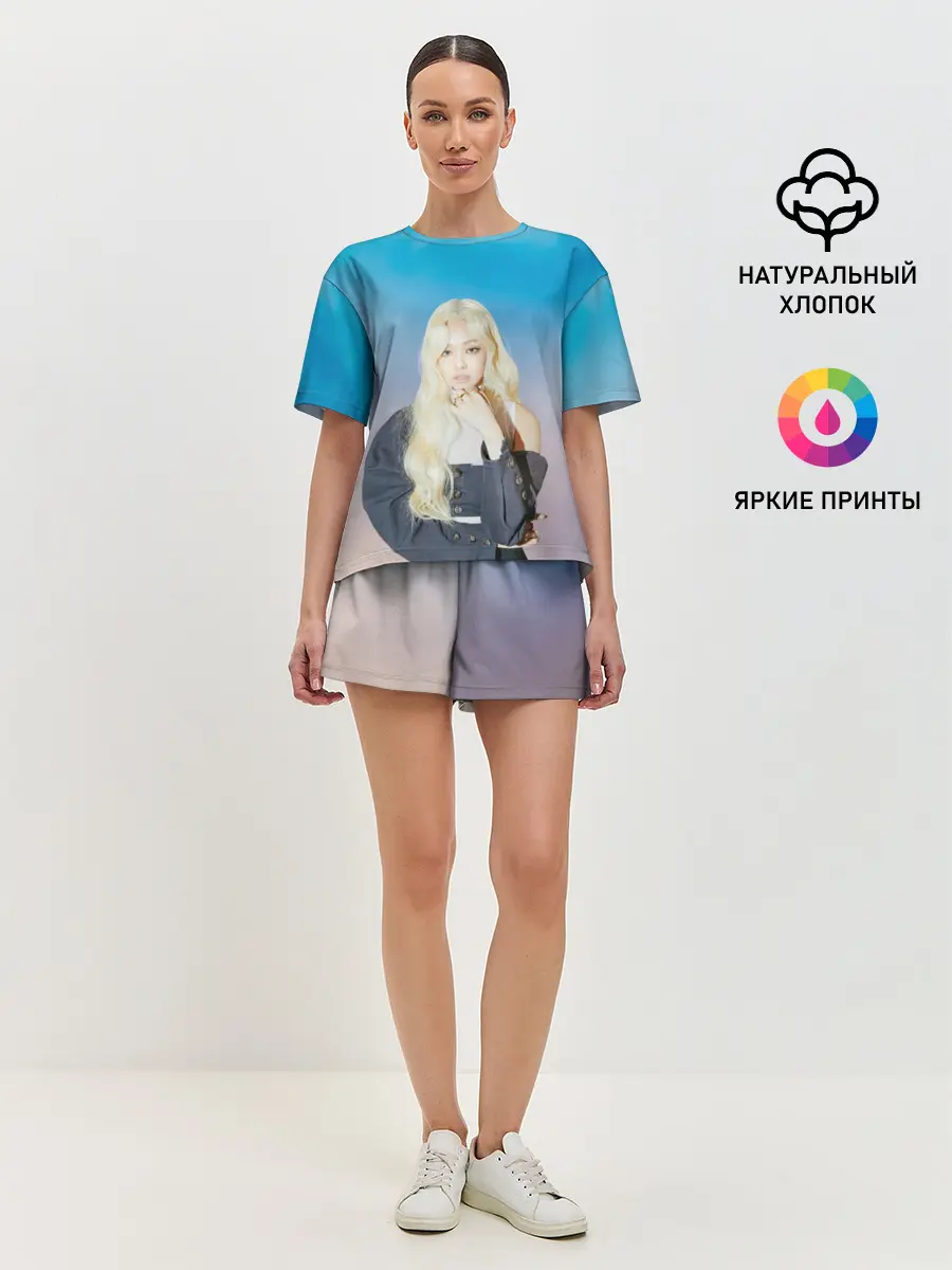 Женская пижама с шортами / JENNIE BLACKPINK