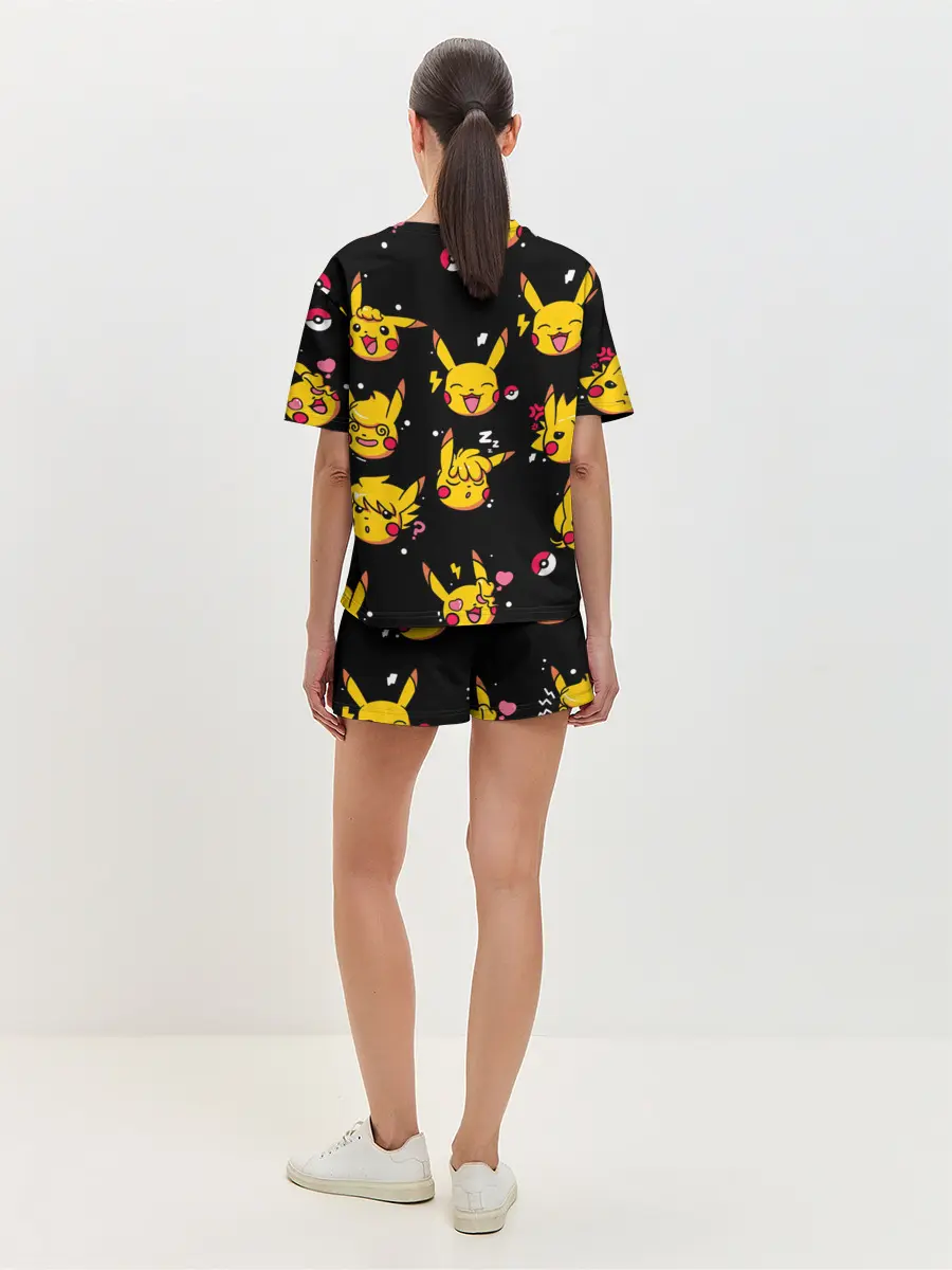 Женская пижама с шортами / Пикачу Эмоции