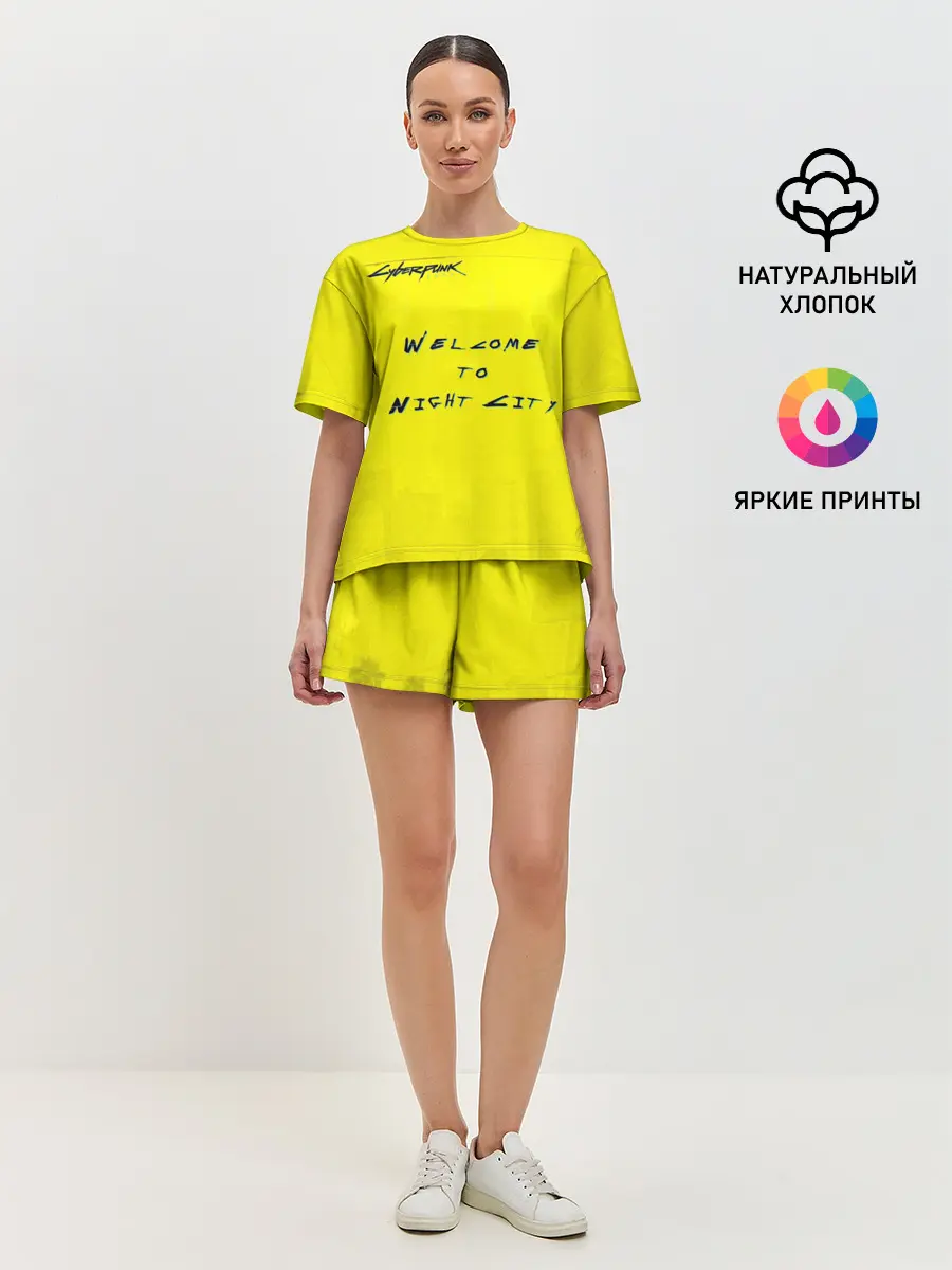 Женская пижама с шортами / Cyberpunk 2077