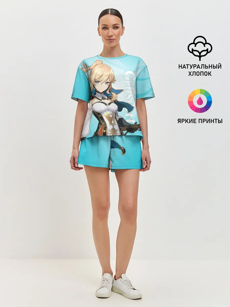 Женская пижама с шортами / GENSHIN IMPACT, ДЖИНН