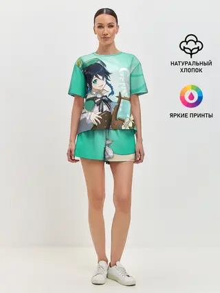 Женская пижама с шортами / GENSHIN IMPACT, ВЕНТИ