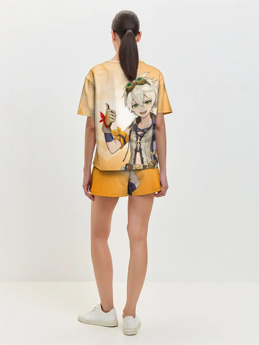 Женская пижама с шортами / GENSHIN IMPACT, БЕННЕТ