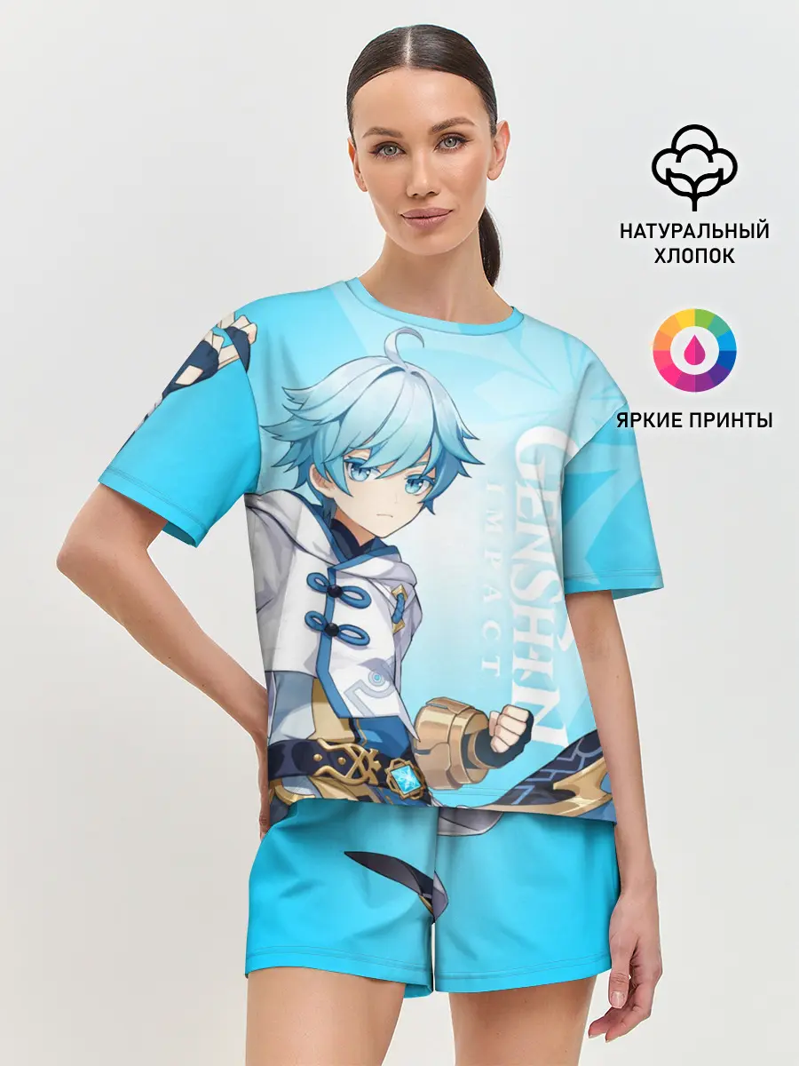 Женская пижама с шортами / GENSHIN IMPACT, ЧЖУН ЮНЬ