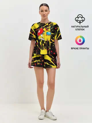 Женская пижама с шортами / Sus Among with Us.