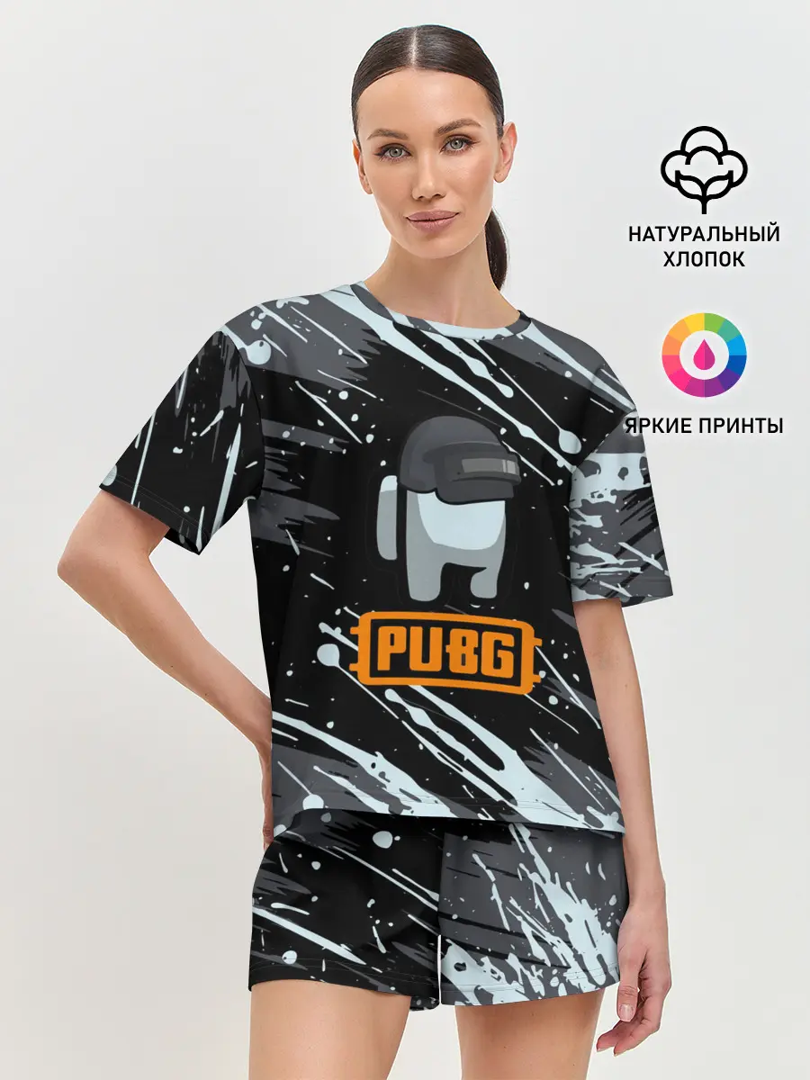 Женская пижама с шортами / Battle Royale - PUBG.