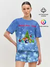 Женская пижама с шортами / Among Us New Year