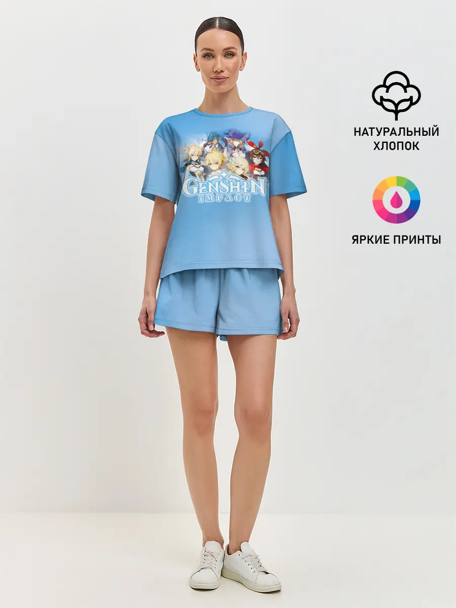 Женская пижама с шортами / Genshin Impact