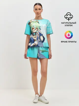 Женская пижама с шортами / GENSHIN IMPACT, САХАРОЗА