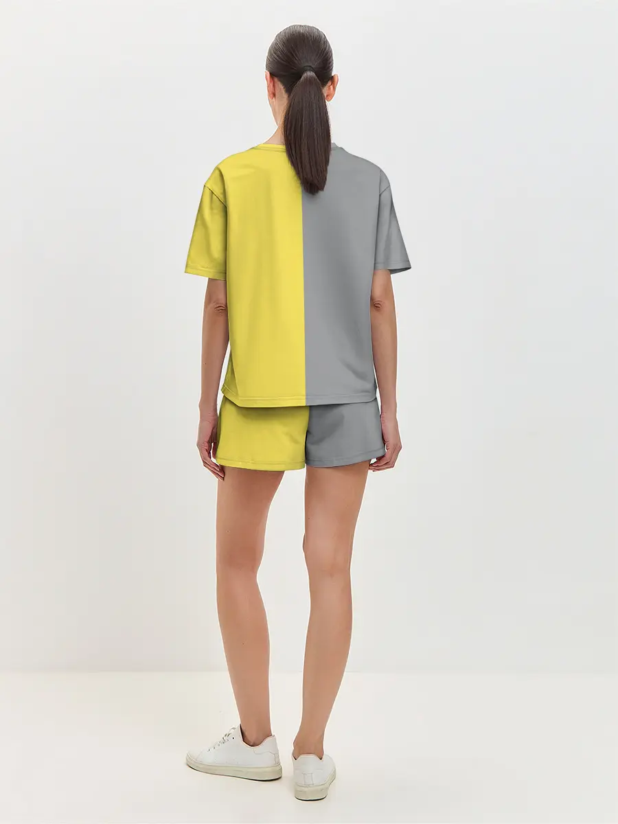 Женская пижама с шортами / Ultimate Grey X Illuminating