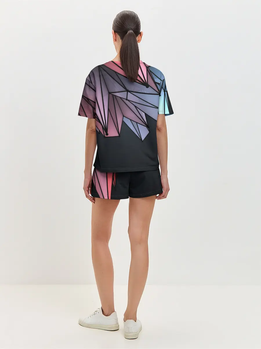 Женская пижама с шортами / ГеометриЧеский Рисунок