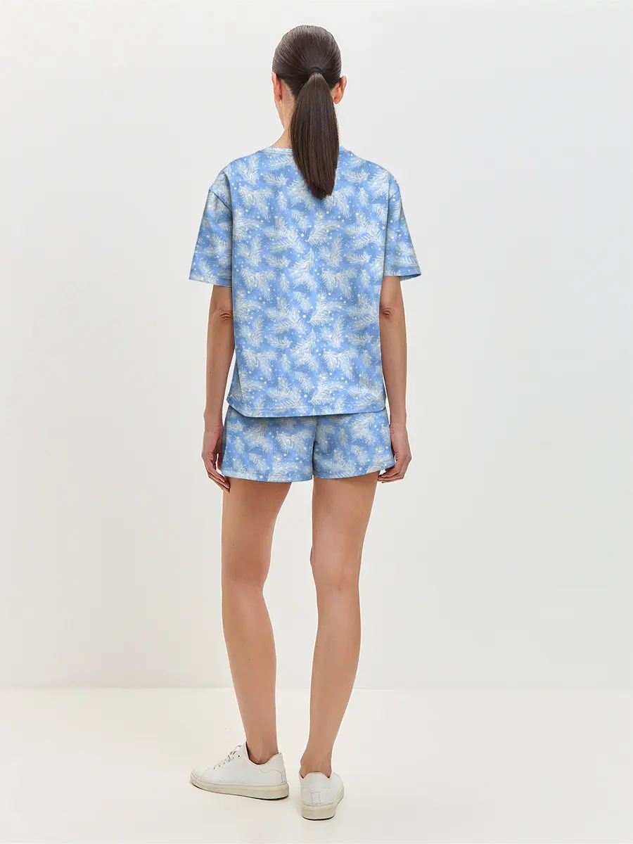 Женская пижама с шортами / Новый Год