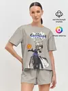 Женская пижама с шортами / Genshin impact/Альбедо