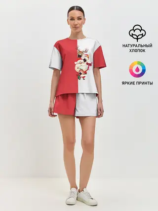 Женская пижама с шортами / С Новым Годом!
