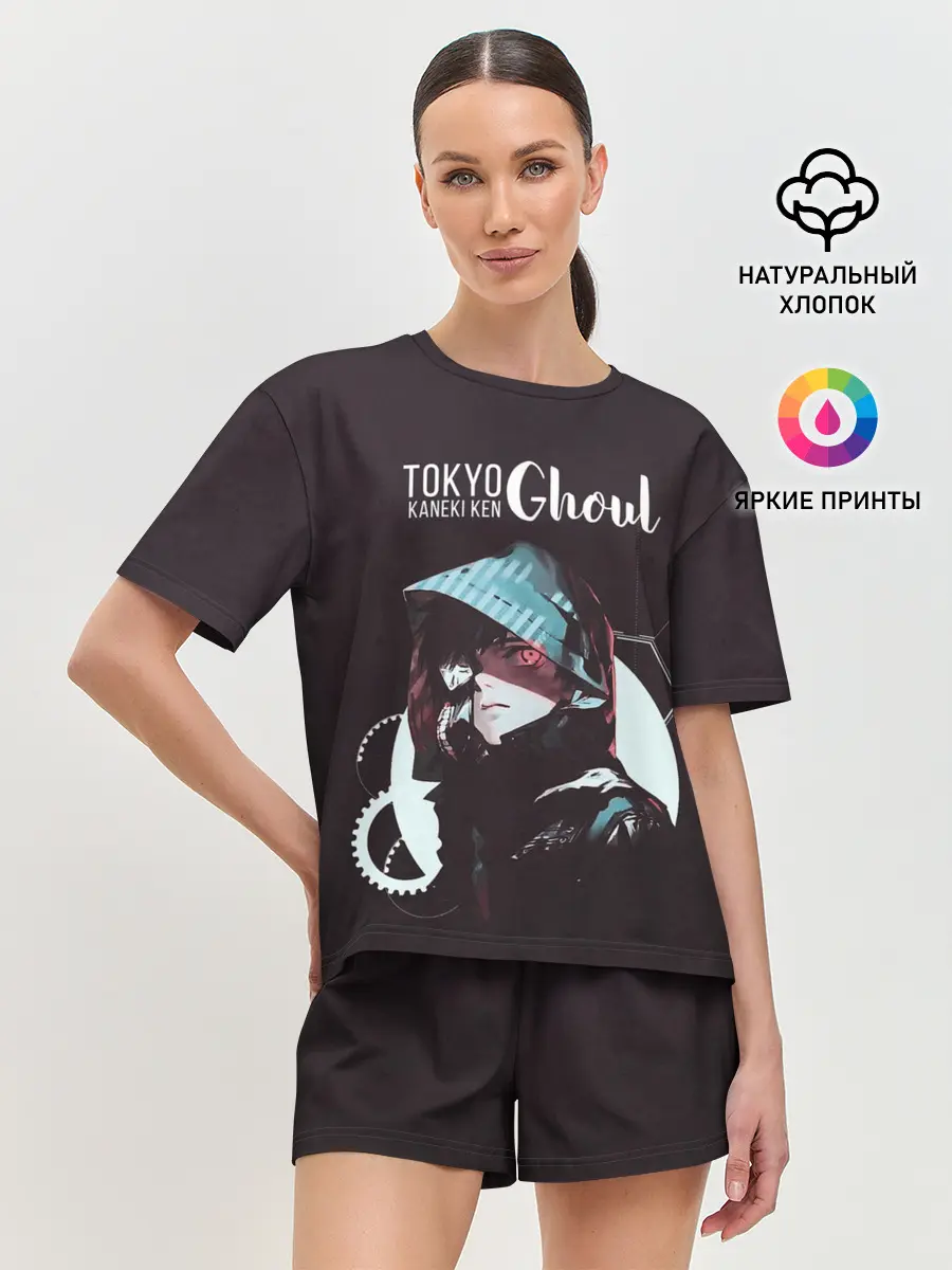 Женская пижама с шортами / Kaneki Ken tokyo ghoul