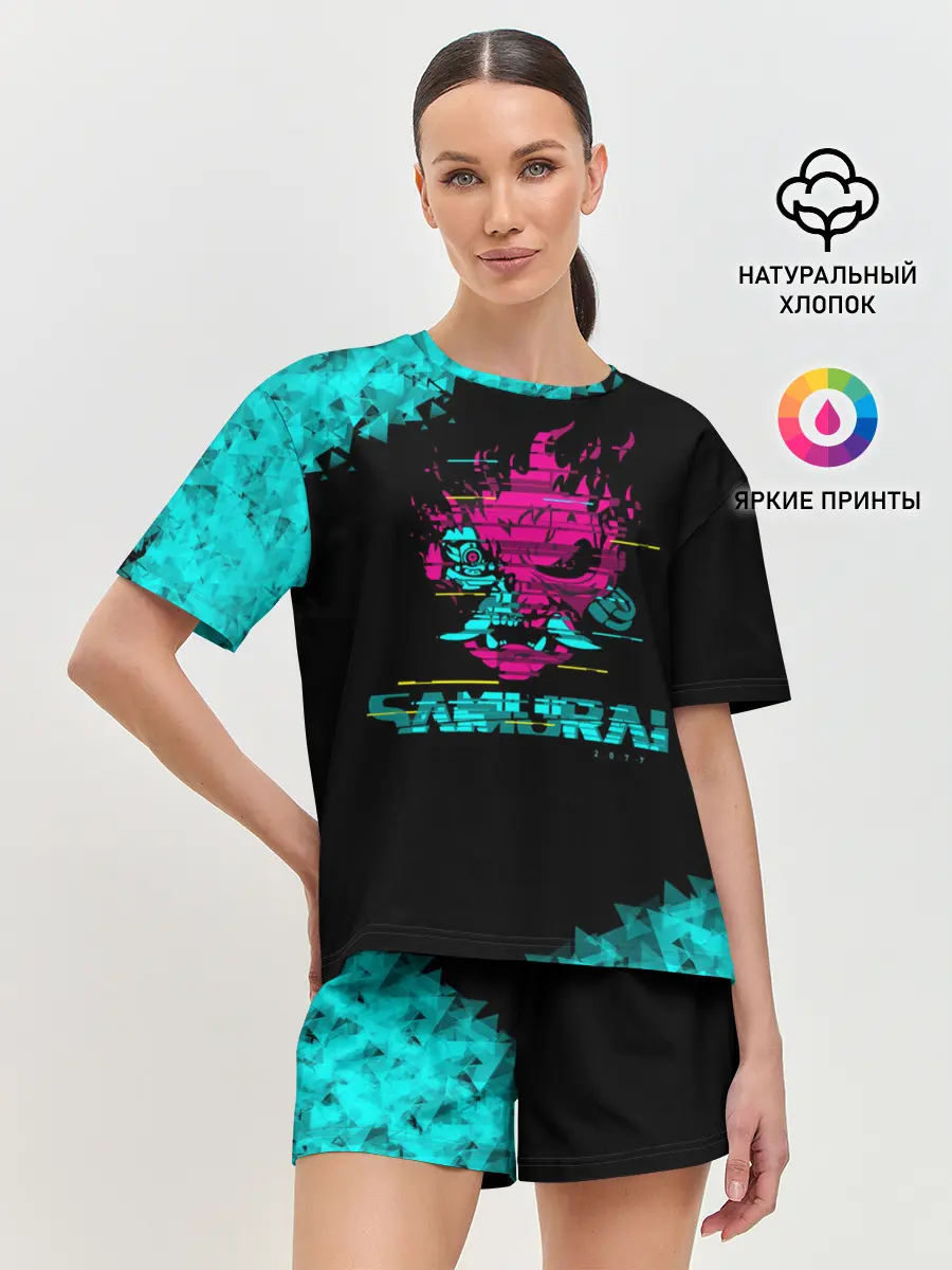 Женская пижама с шортами / 2077