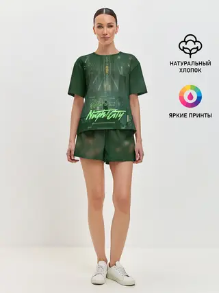 Женская пижама с шортами / Welcome to Night City