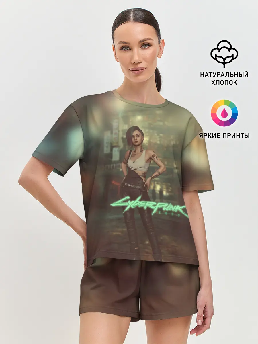 Женская пижама с шортами / Judy Alvarez Cyberpunk