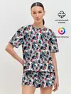 Женская пижама с шортами / Коронавирус
