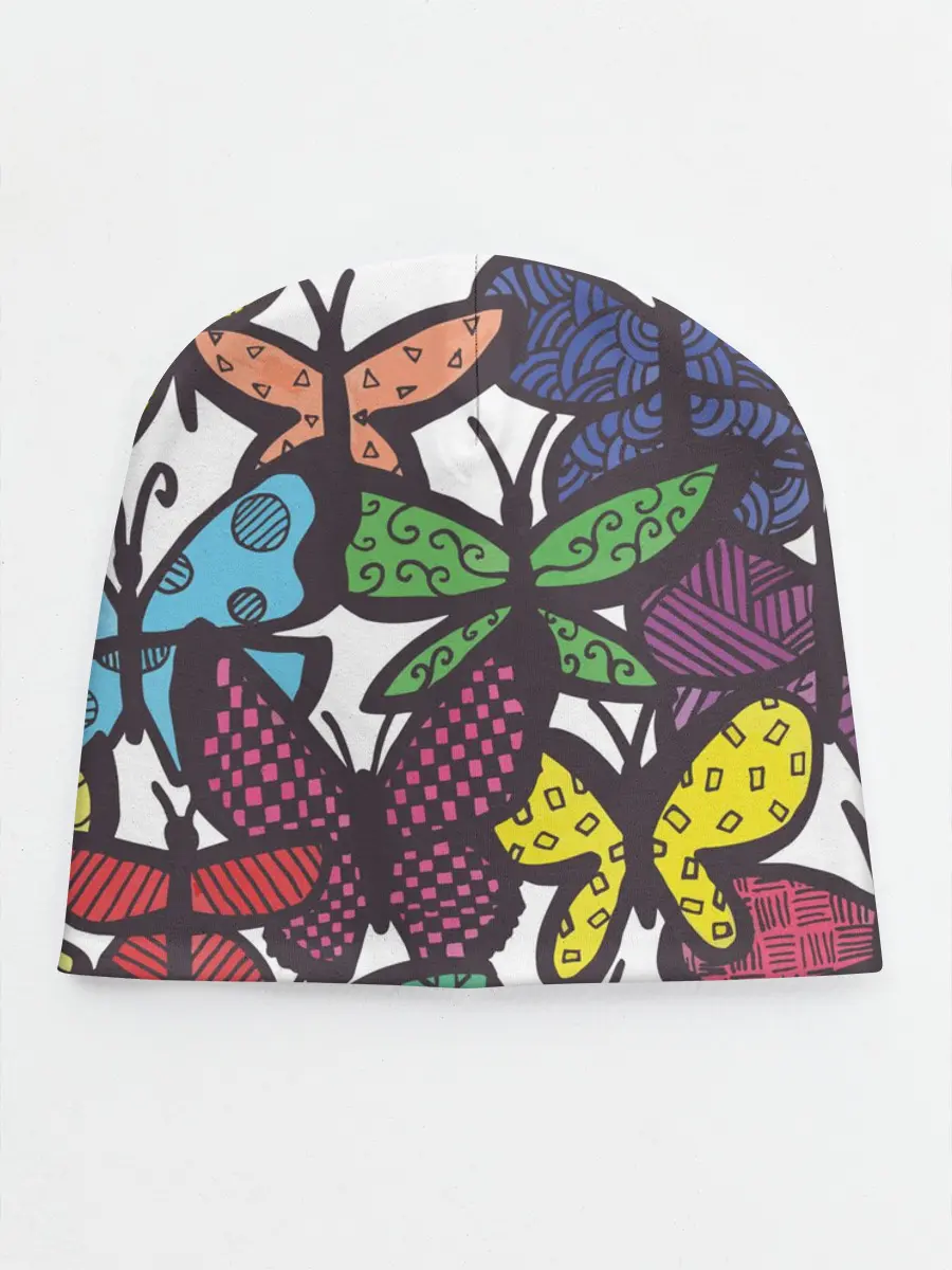 Детская шапка / Дудл бабочки