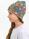 Детская шапка / Мандалы лоскутный печворк