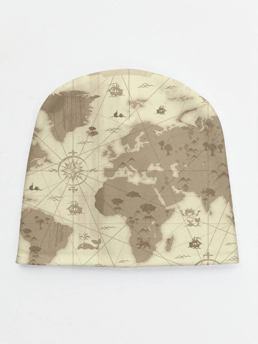 Детская шапка / Карта мира