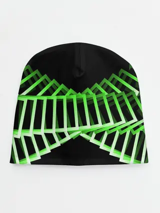 Детская шапка / Неоновые квадраты