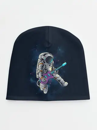 Детская шапка / Космонавт с гитарой