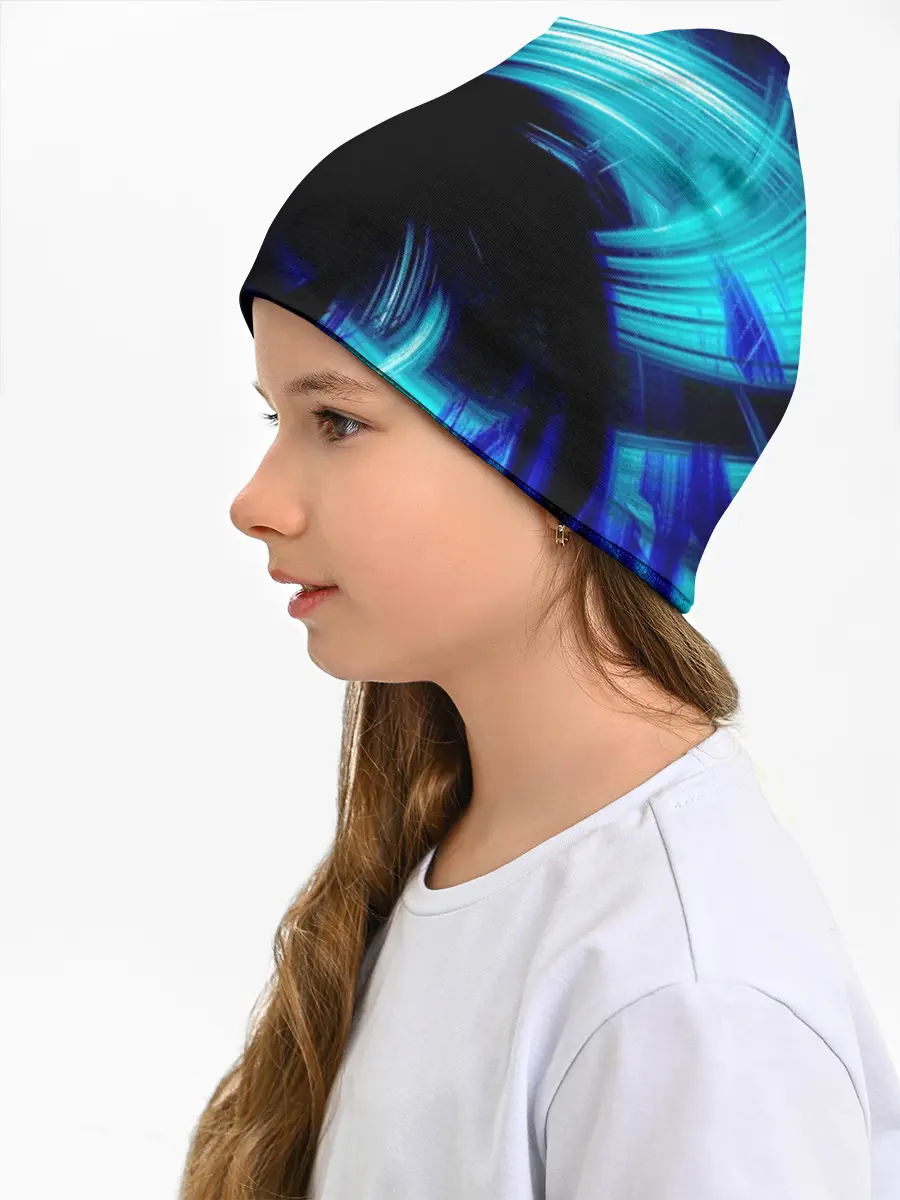 Детская шапка / Неоновый вихрь