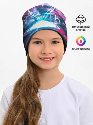 Детская шапка / Неоновое сердце